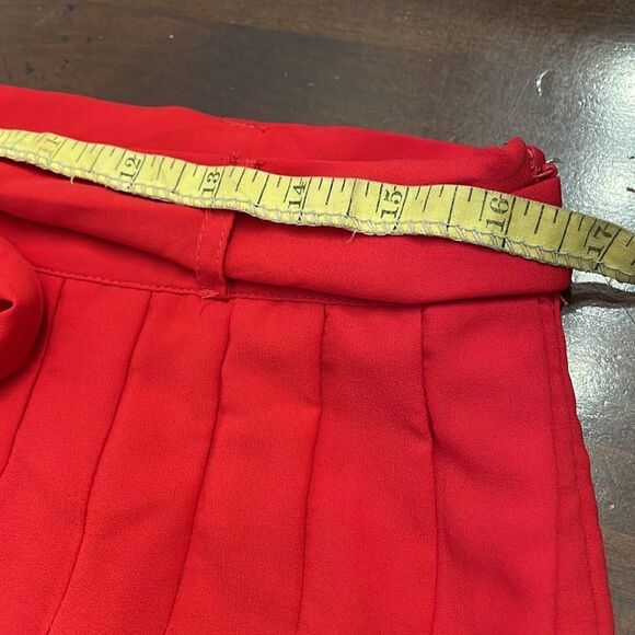 ModCloth Purely Pretty Red pleated miniskirt with bow - Picture 9 of 11